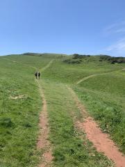 Starting the climb up to Bolt Tail